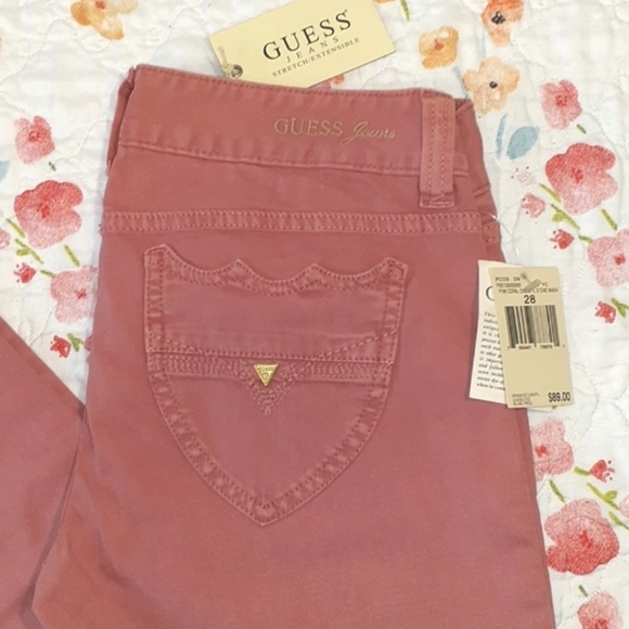 Guess Denim - Guess Jeans NWT Size 28 Pink Coral Strech Skinny Jeans